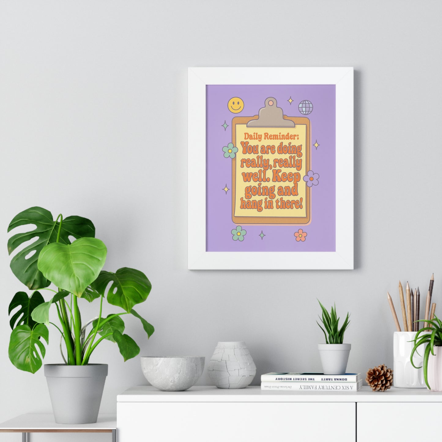 Daily Reminder: You are Doing Really Really Well, Keep Going purple