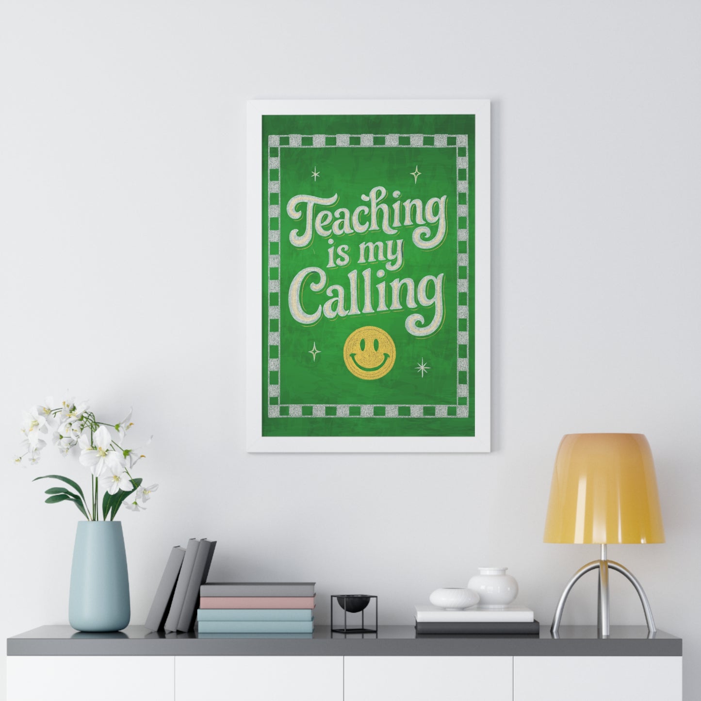 Teaching is my Calling Green Chalkboard