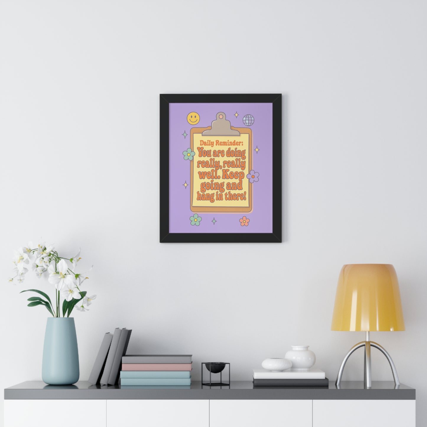 Daily Reminder: You are Doing Really Really Well, Keep Going purple