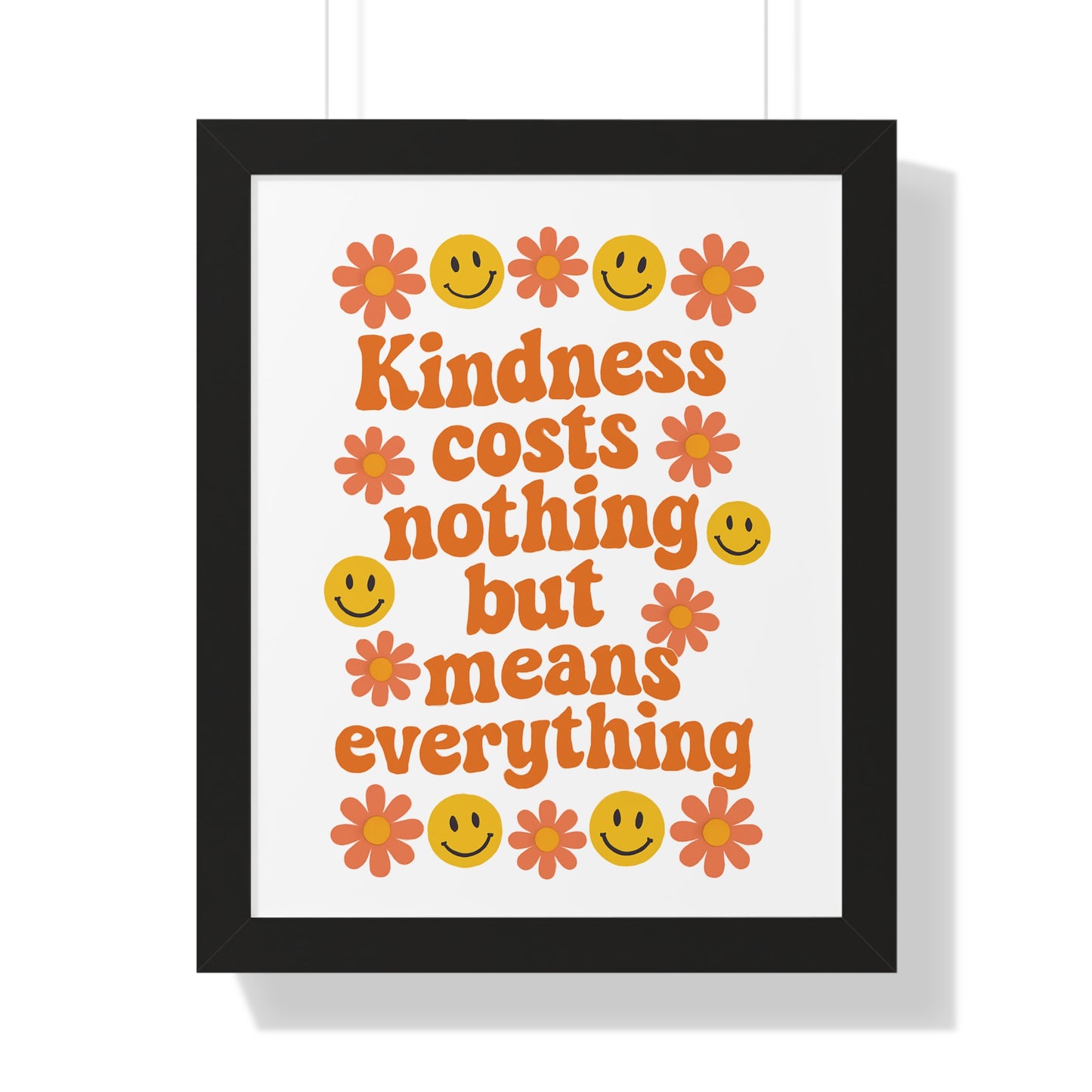 Kindness Costs Nothing Orange