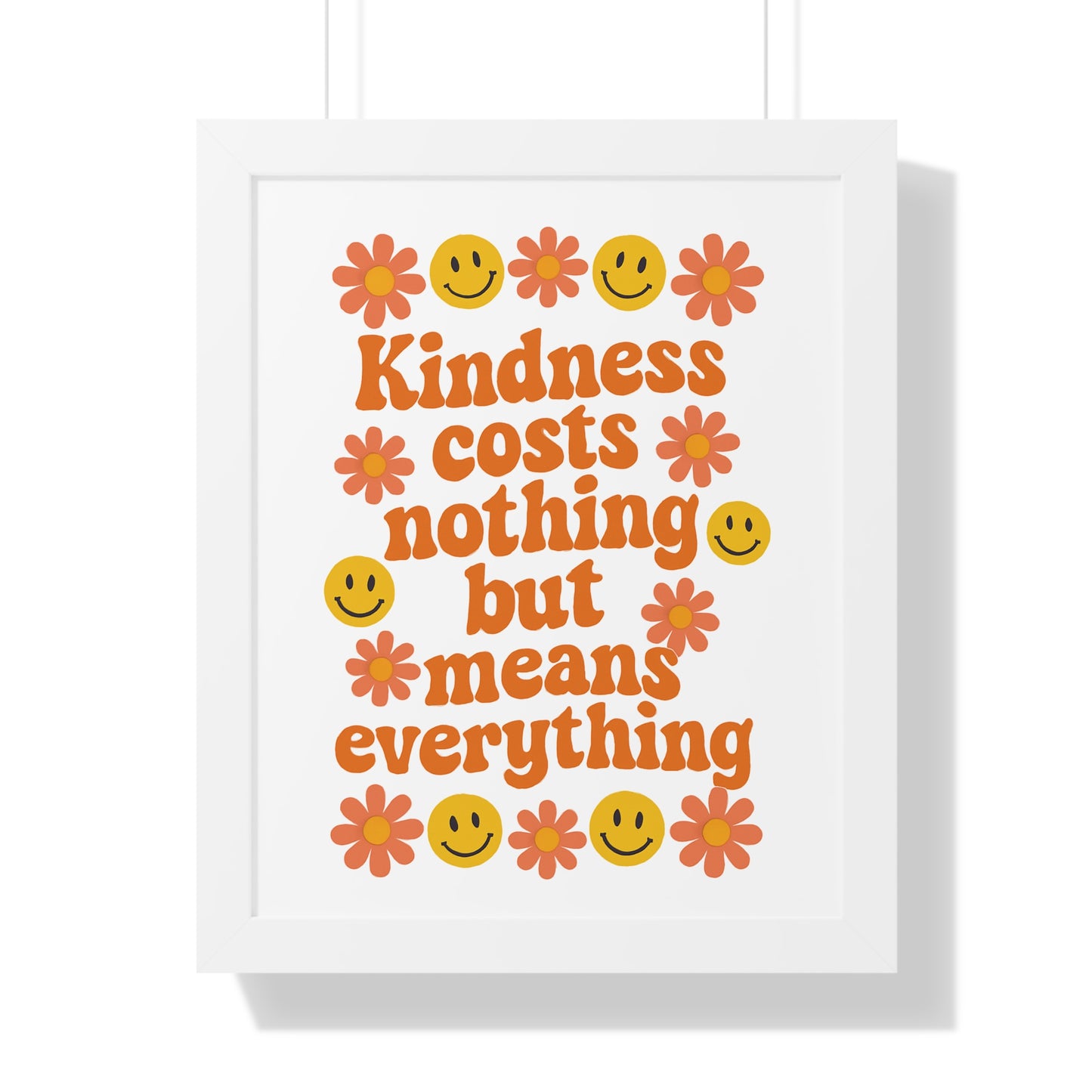 Kindness Costs Nothing Orange