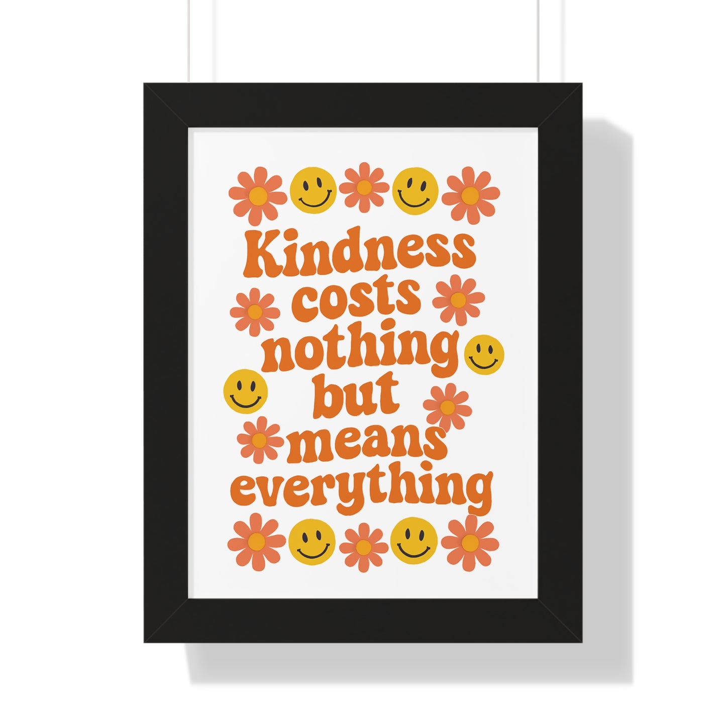 Kindness Costs Nothing Orange