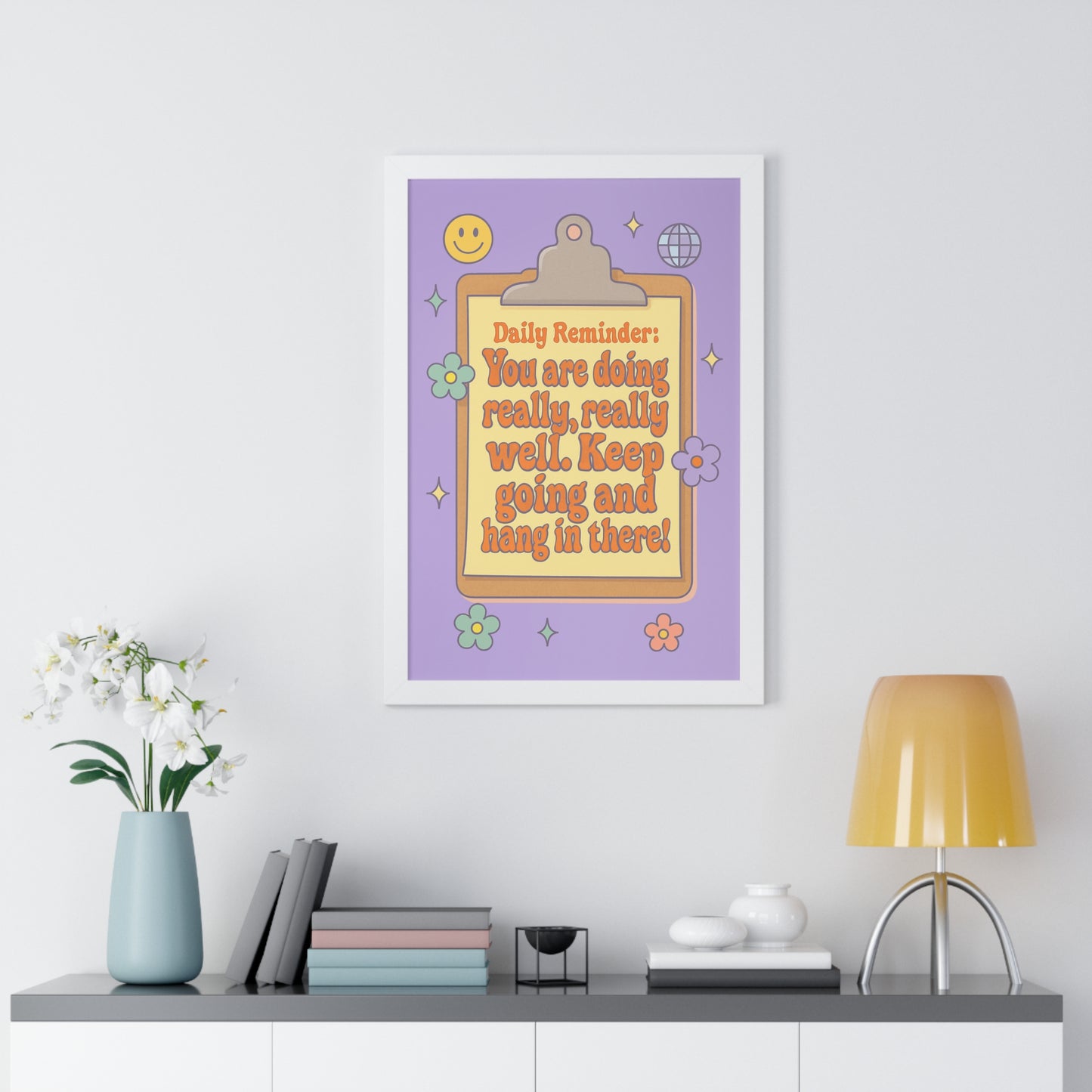 Daily Reminder: You are Doing Really Really Well, Keep Going purple