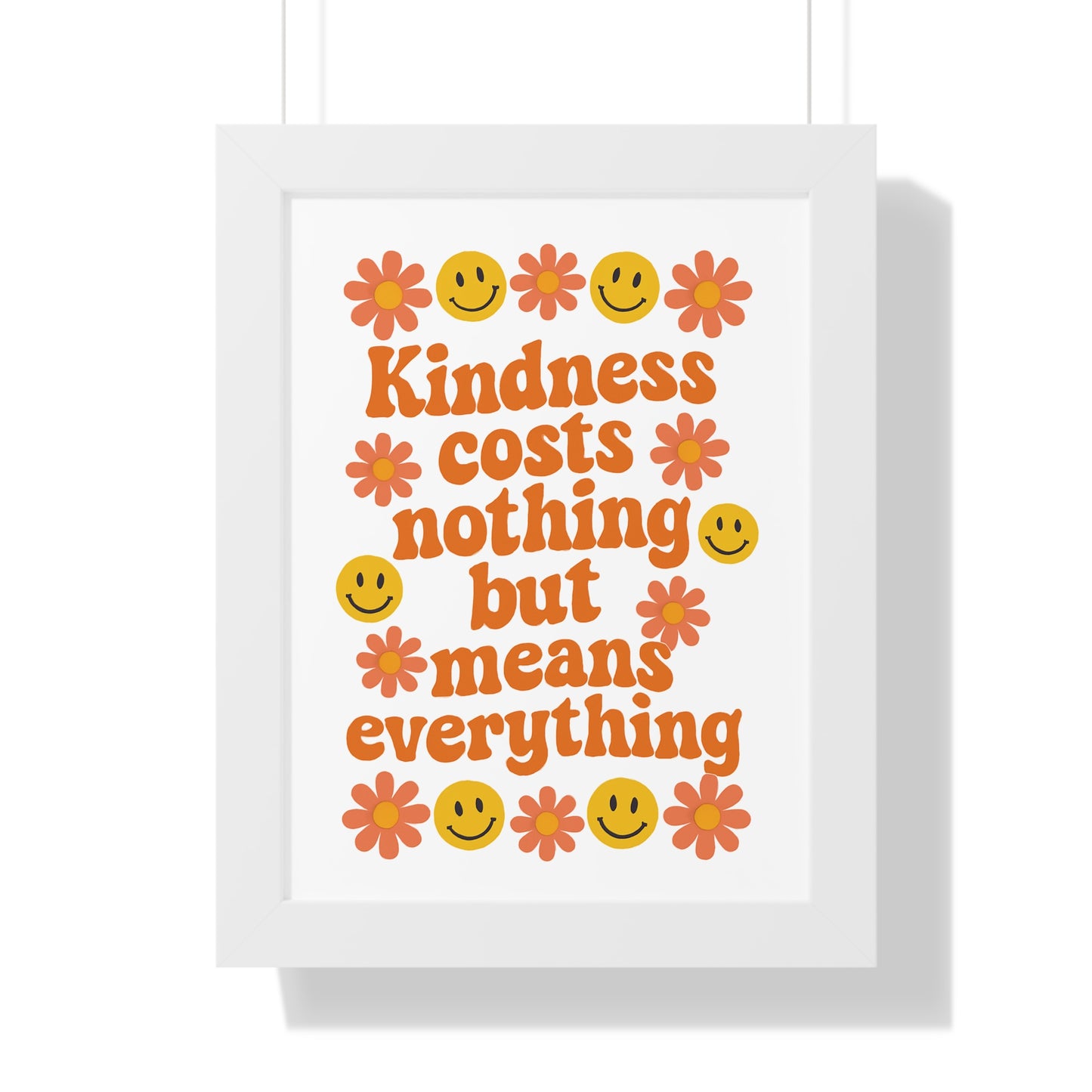 Kindness Costs Nothing Orange