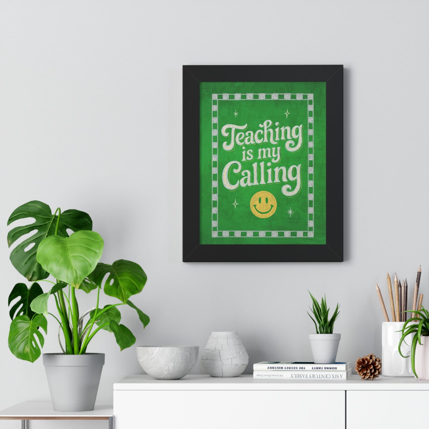Teaching is my Calling Green Chalkboard