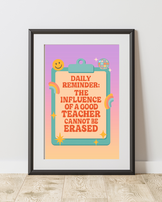 Daily Reminder: The Influence of a Good Teacher Cannot be Replaced smiley
