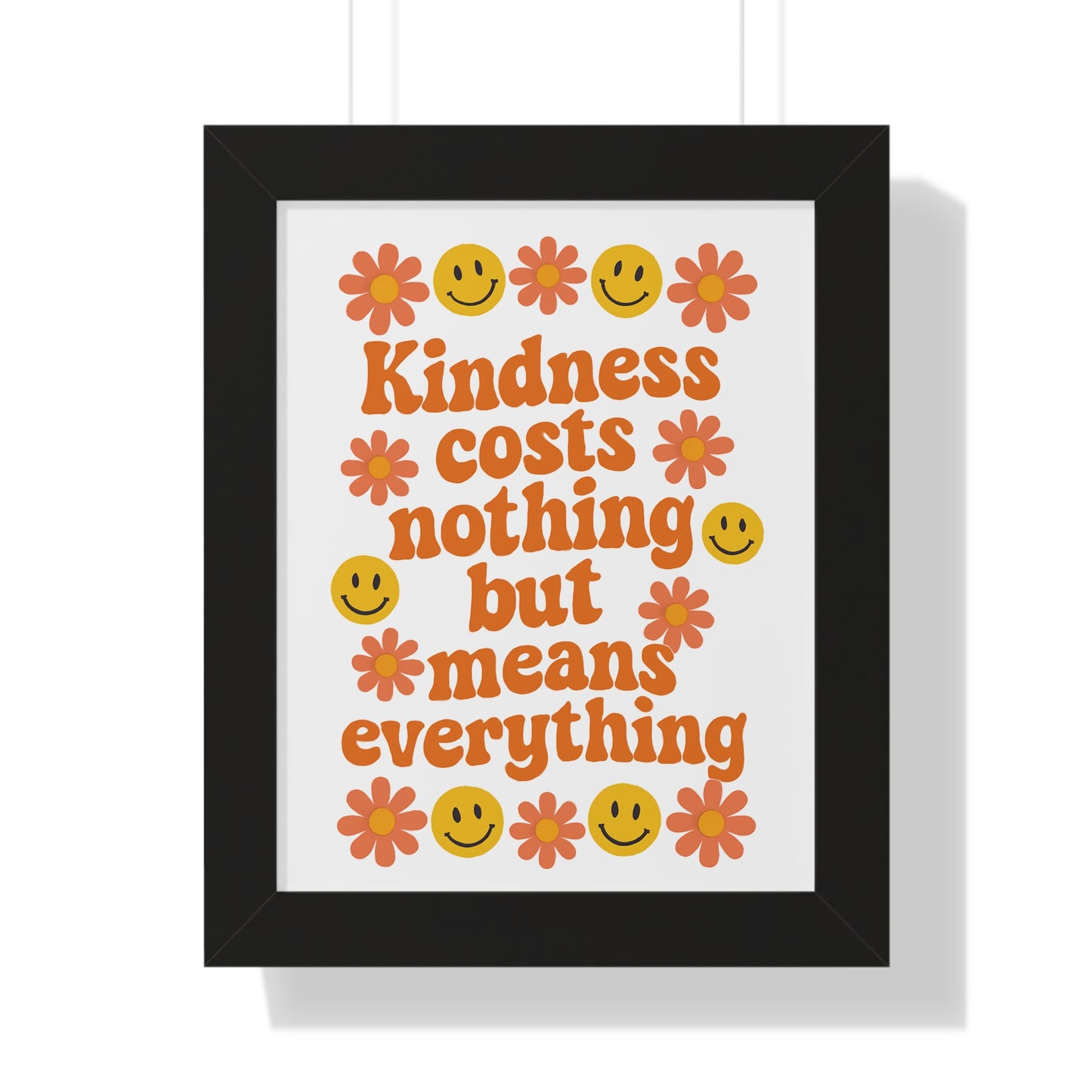 Kindness Costs Nothing Orange