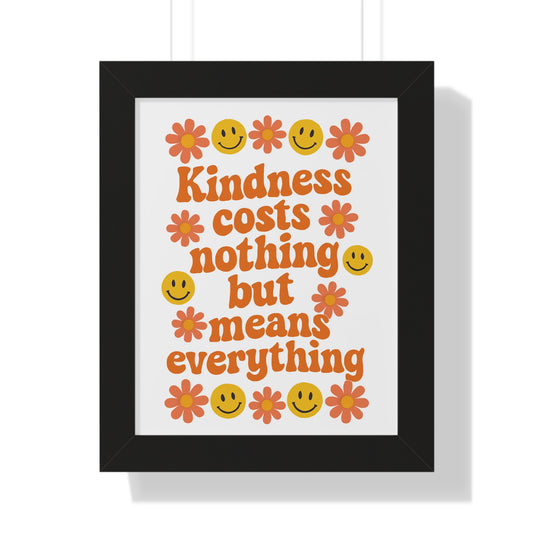 Kindness Costs Nothing Orange