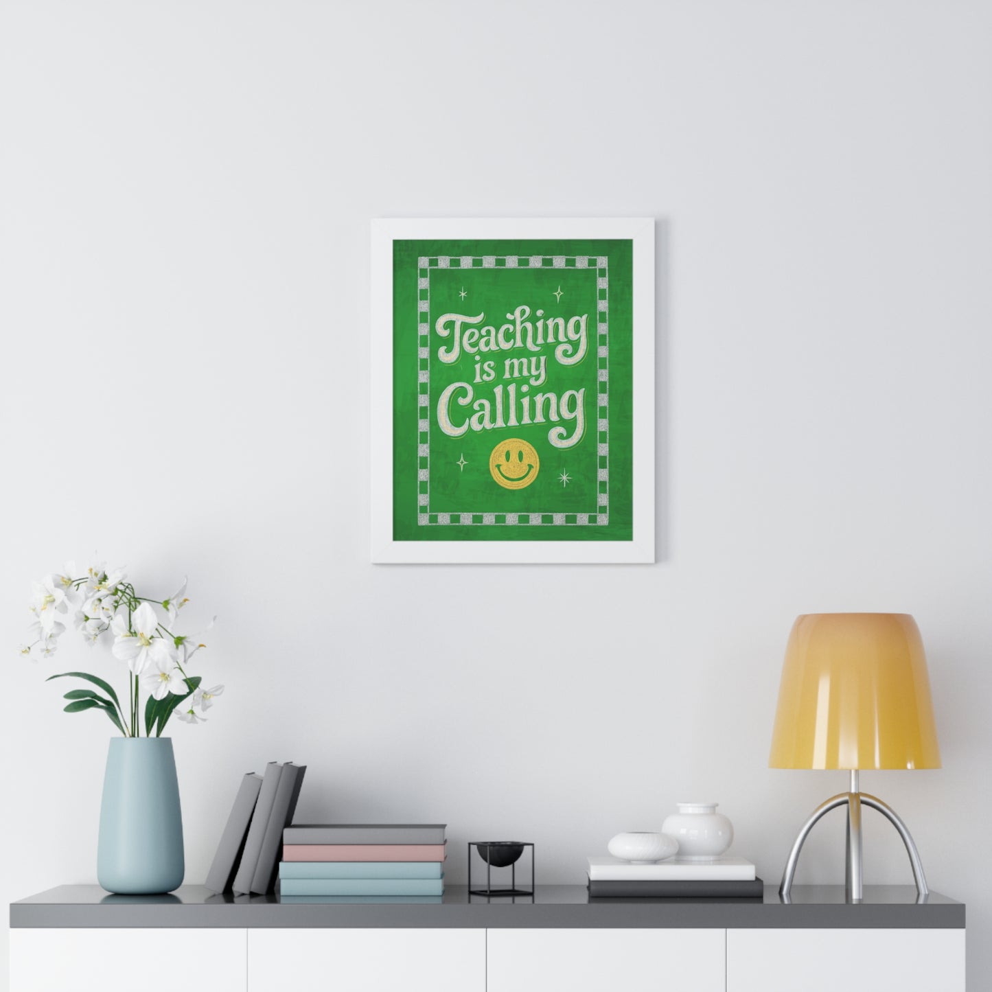 Teaching is my Calling Green Chalkboard