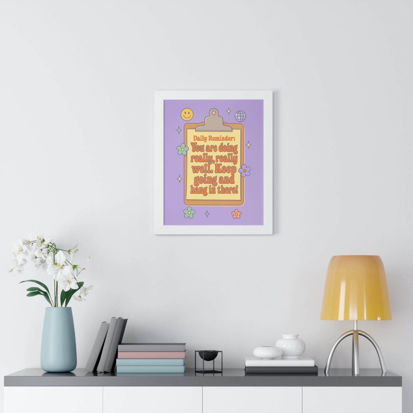 Daily Reminder: You are Doing Really Really Well, Keep Going purple
