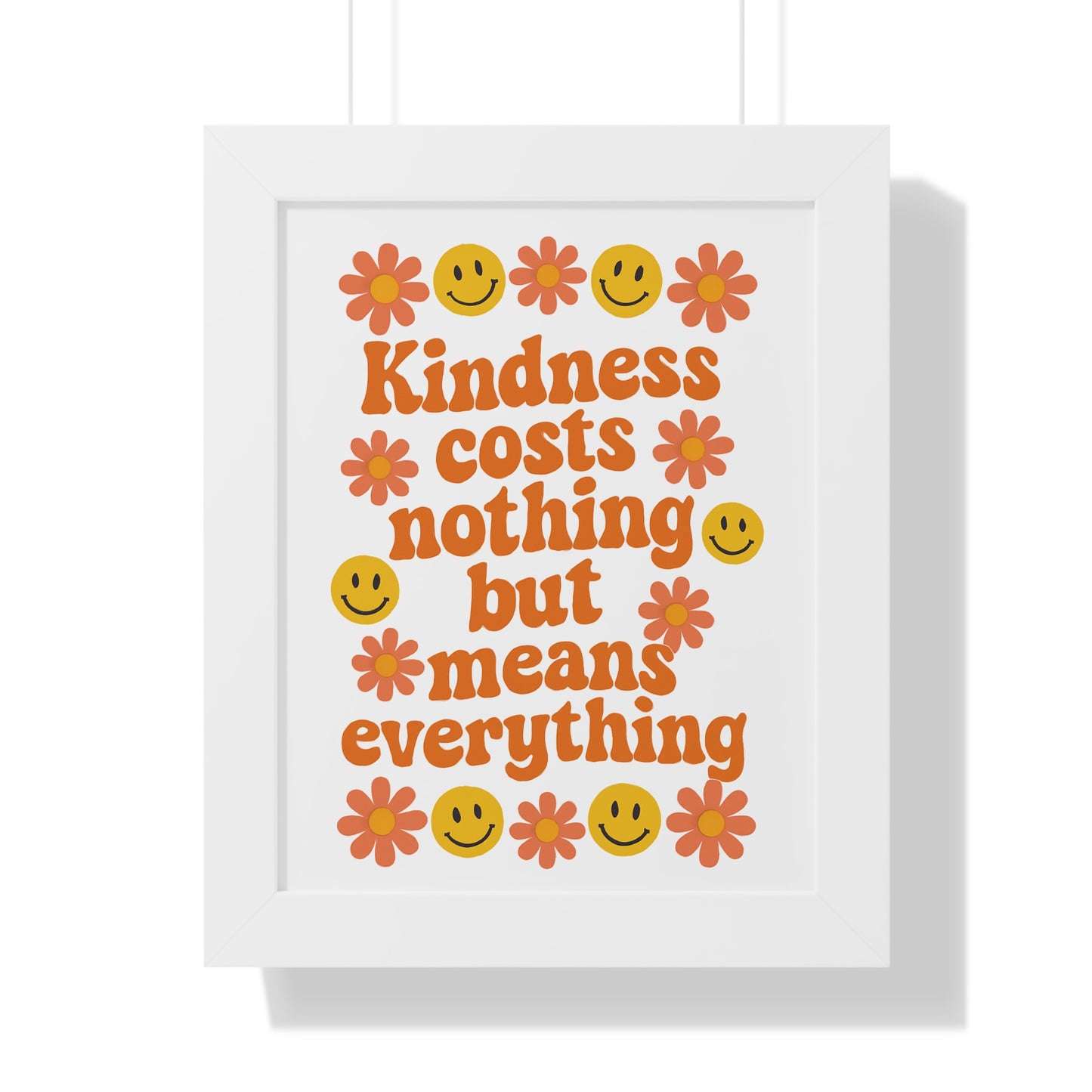 Kindness Costs Nothing Orange