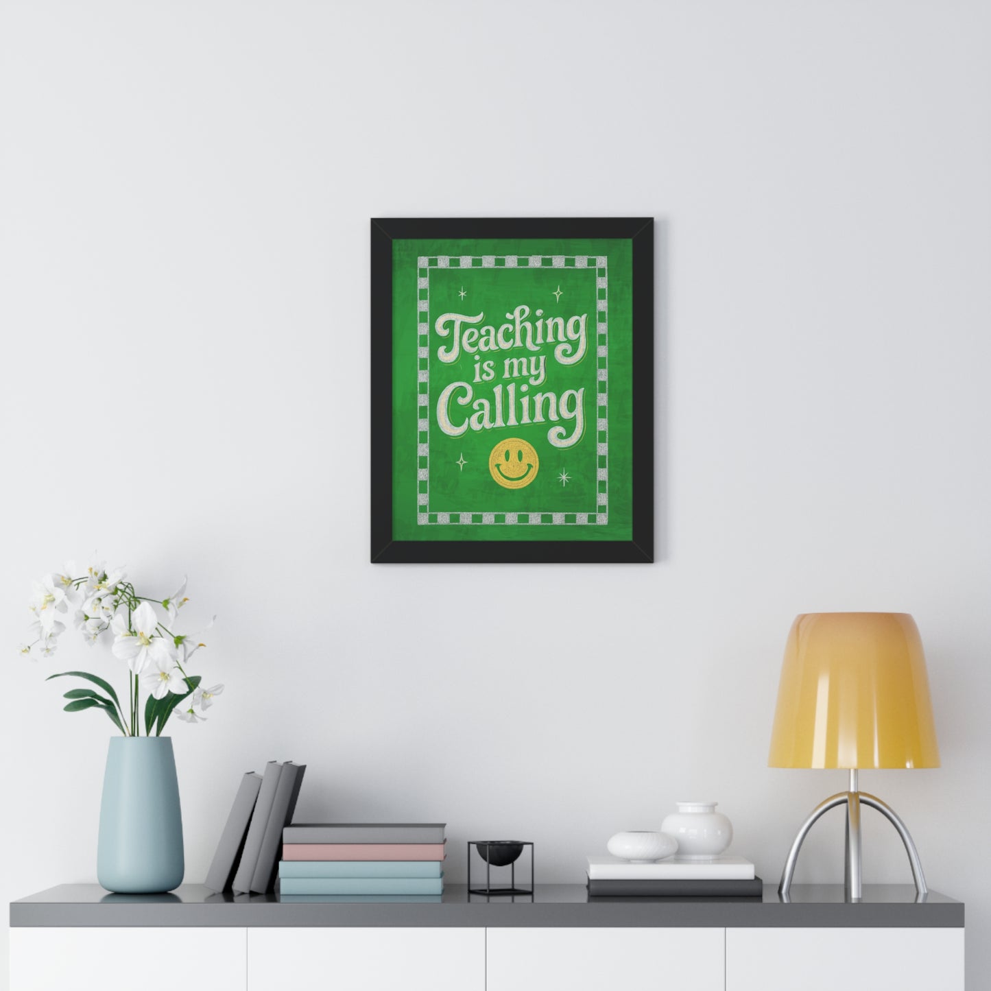 Teaching is my Calling Green Chalkboard