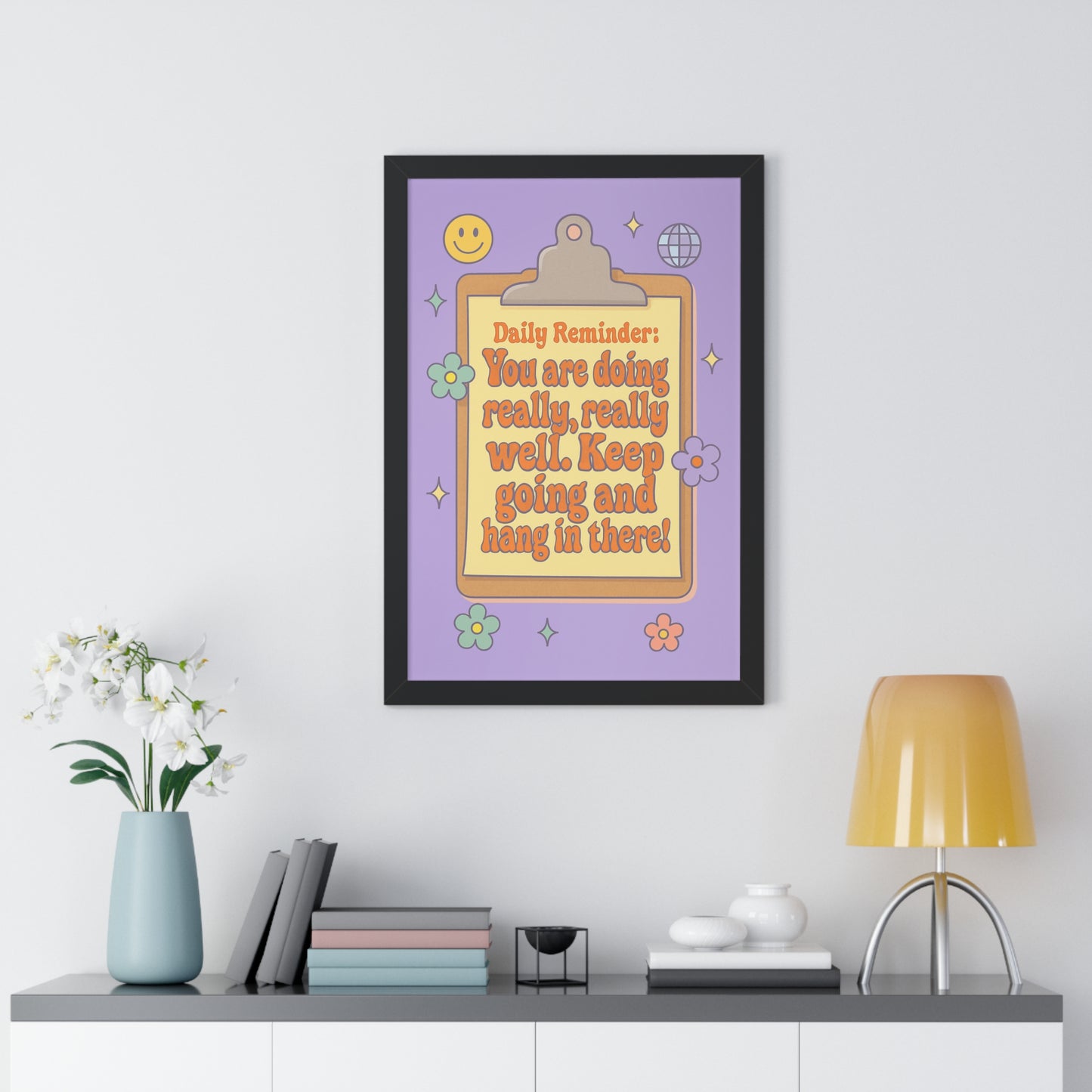 Daily Reminder: You are Doing Really Really Well, Keep Going purple
