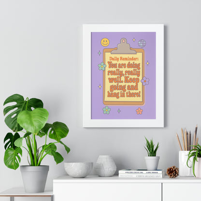 Daily Reminder: You are Doing Really Really Well, Keep Going purple