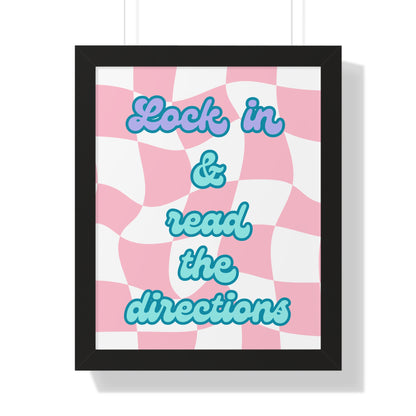 Lock in and Read the Directions