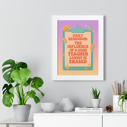 Daily Reminder: The Influence of a Good Teacher Cannot be Replaced smiley