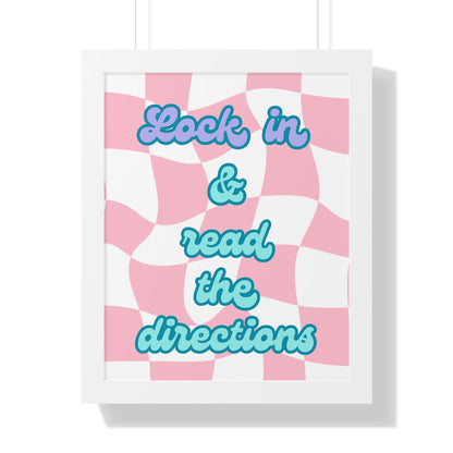 Lock in and Read the Directions
